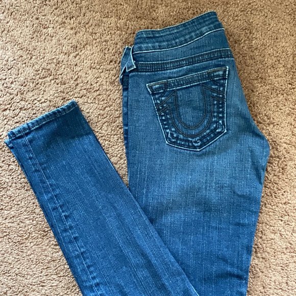 True Religion Skinny Leg Low rise Jean - Picture 3 of 4
